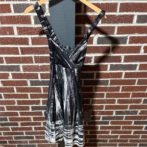 Calvin Klein Monochrome black and white dress